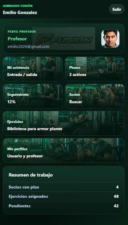 App profesores NexoGym